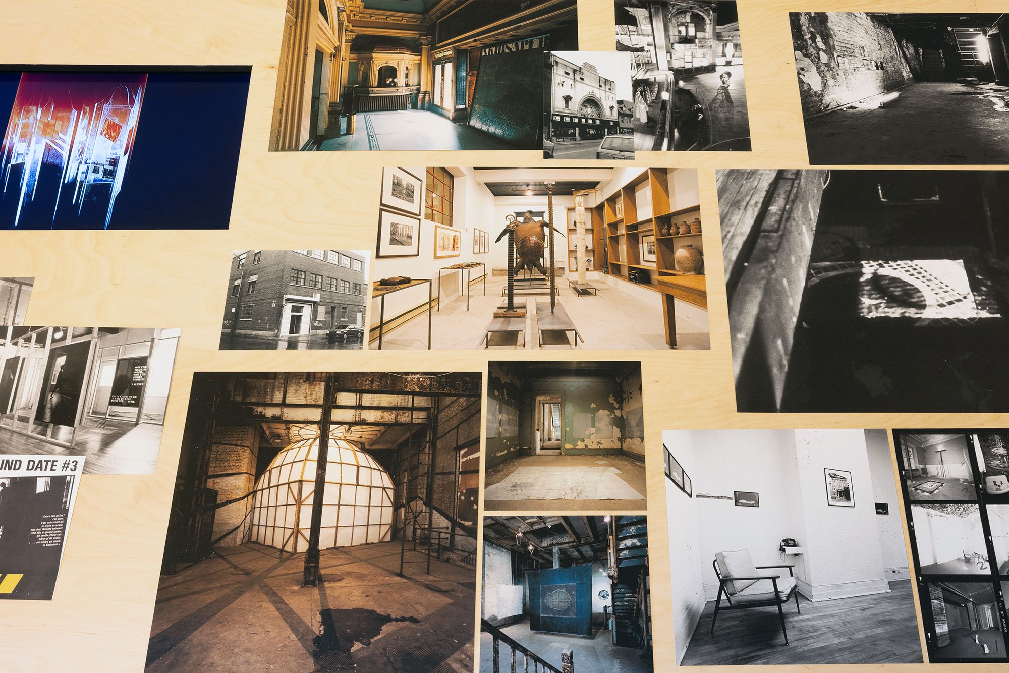 View of the exhibition _“Créer à rebours vers l’exposition”: The case of site-specific interventions in Montréal_, VOX, 2026. Photo: Michael Patten/VOX.