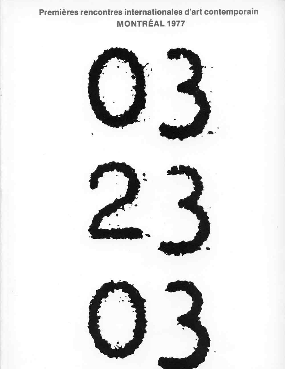 Catalogue of 03 23 03, 1977.