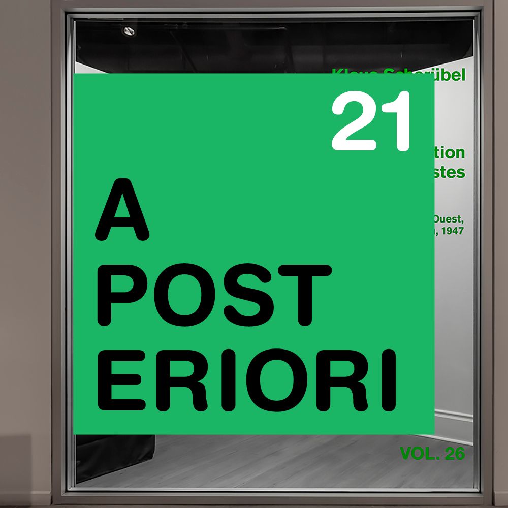 A Posteriori 21 -  le cas de la seconde exposition automatiste