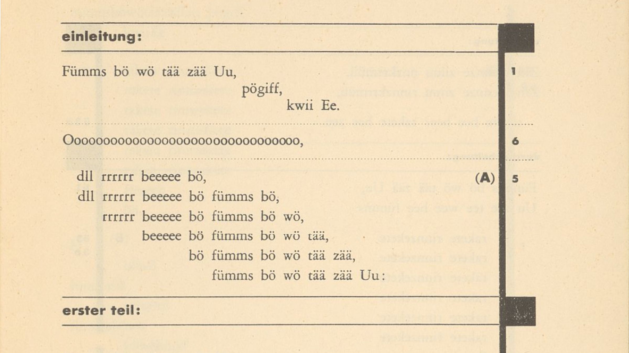 Kurt Schwitters, Ursonate, 1932