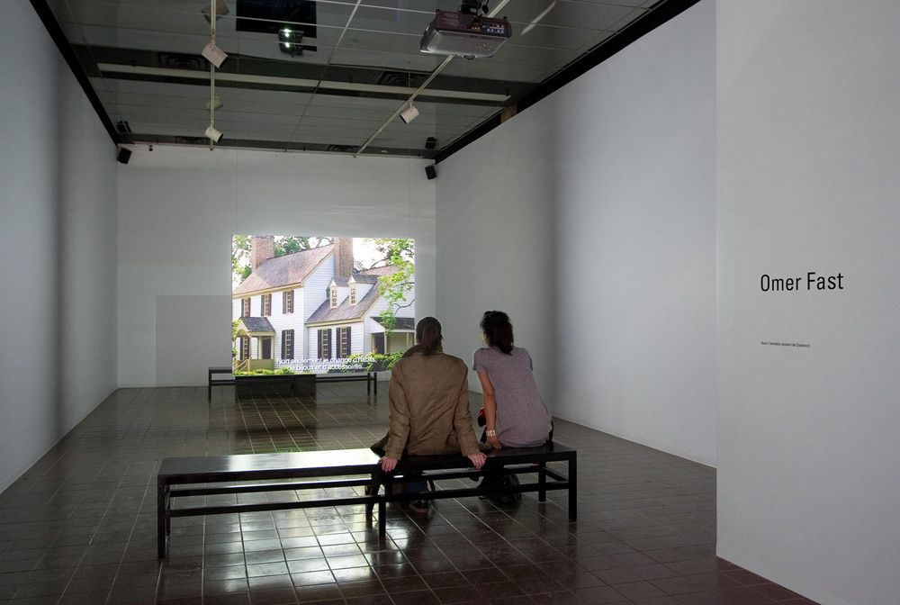 View of the exhibition _Omer Fast_, VOX, from March 17 to April 28, 2007. Credit: Michel Brunelle.