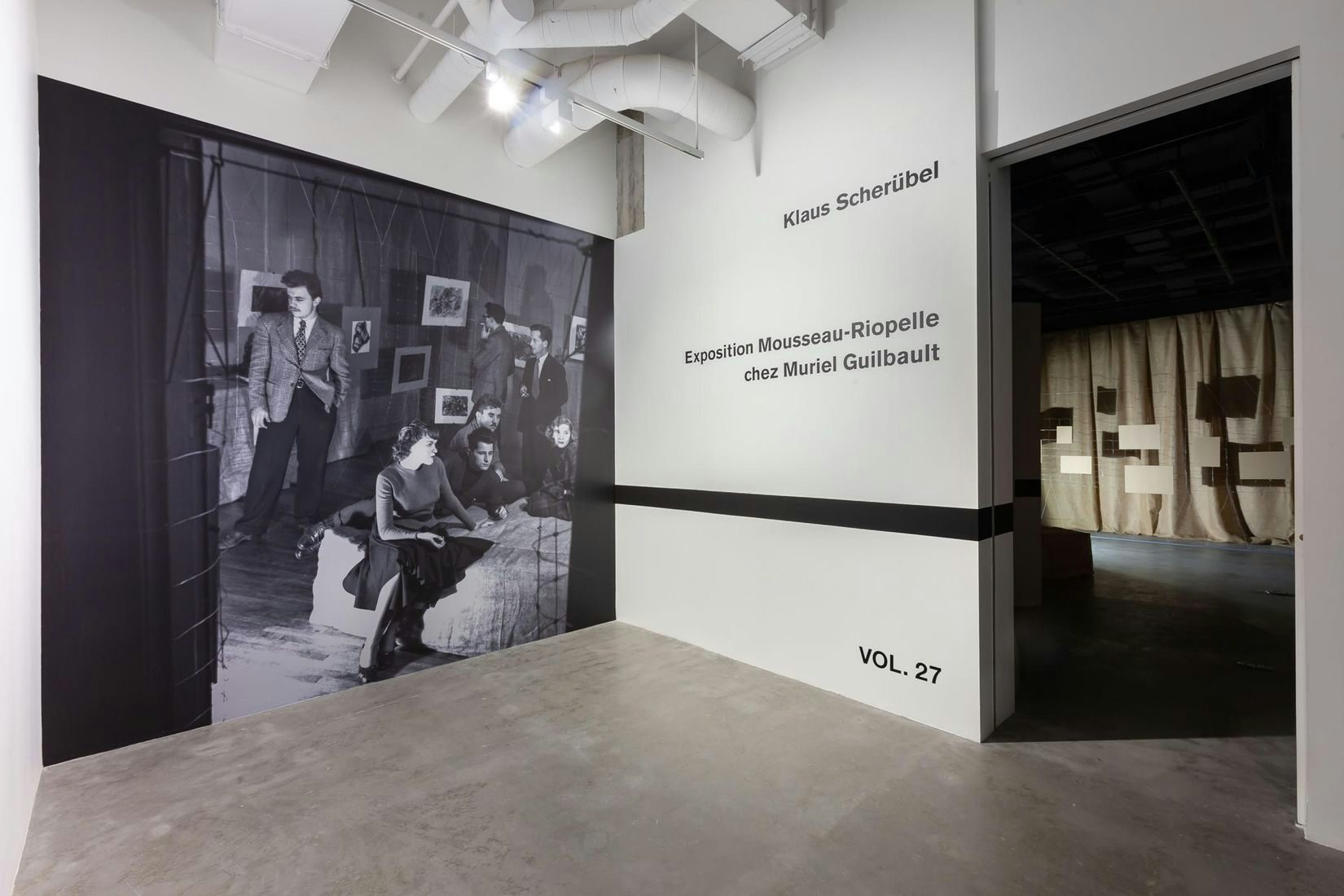 Klaus Scherübel, Sans titre (Exposition Mousseau-Riopelle chez Muriel Guilbault, 1947), 2019. 