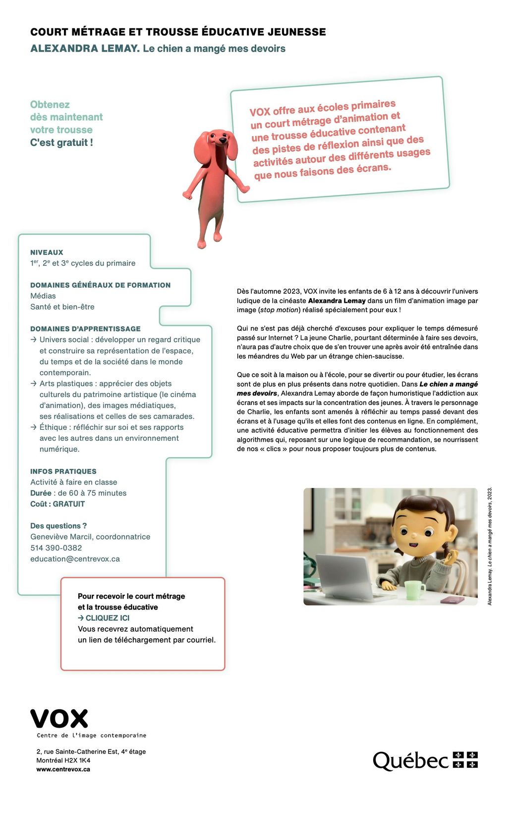 Fiche de sollicitation pour la trousse éducative sur les jeunes et les écrans