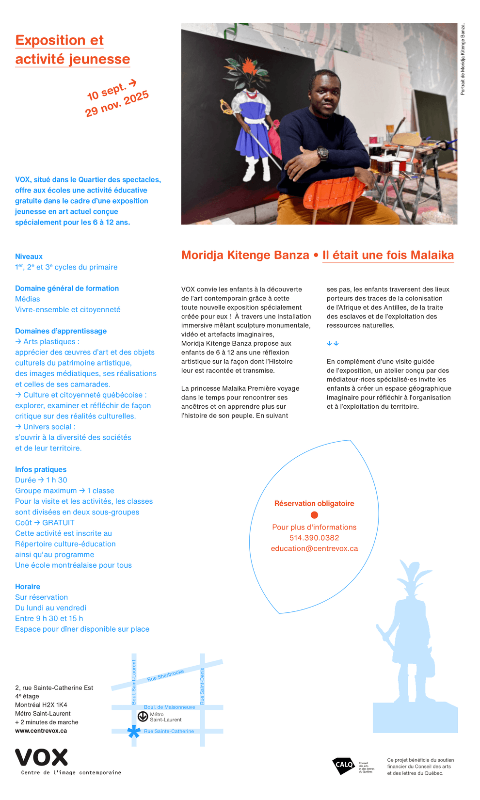 Document de sollicitation Moridja Kitenge Banza. Il était une fois Malaika