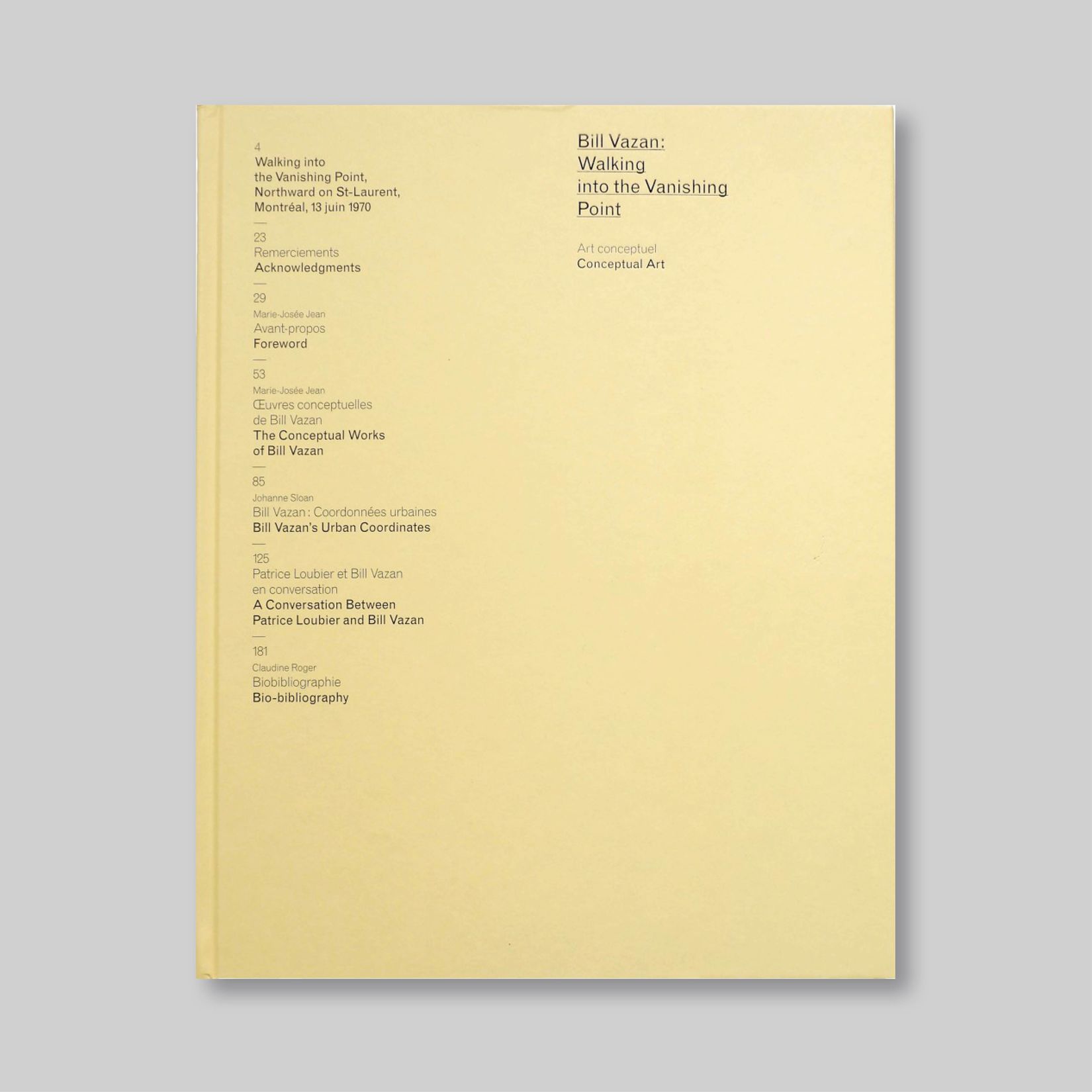 Bill Vazan publication