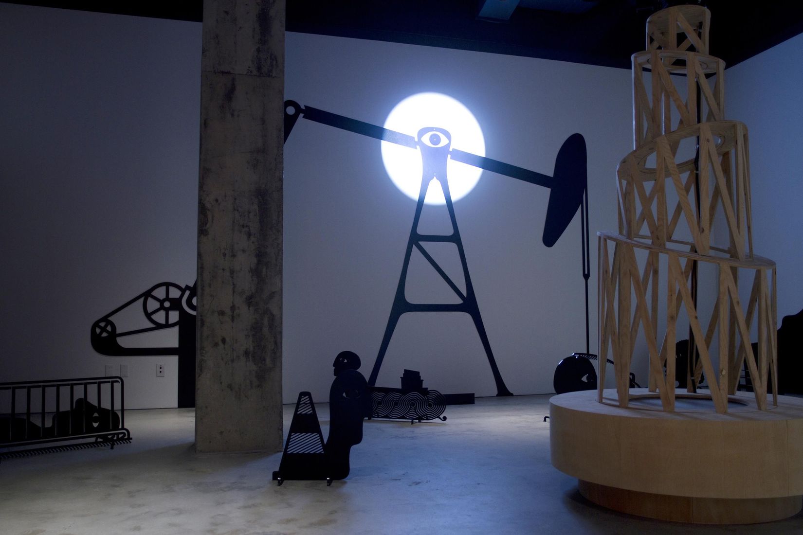 Vue de l'exposition de Clément de Gaulejac, _Les naufrageurs_, 2015.