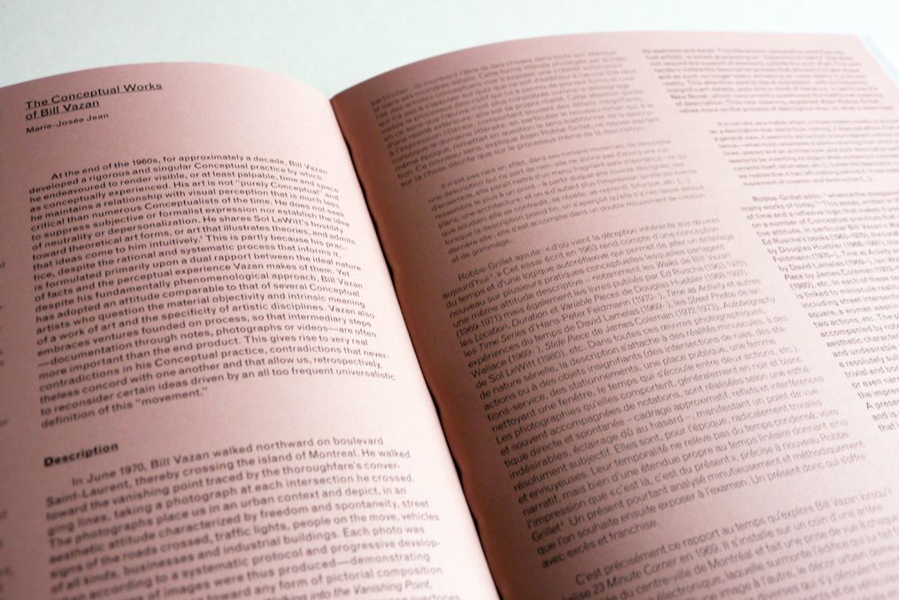 Image de la publication Bill Vazan: Walking into the Vanishing Point. Art Conceptuel publiée par VOX