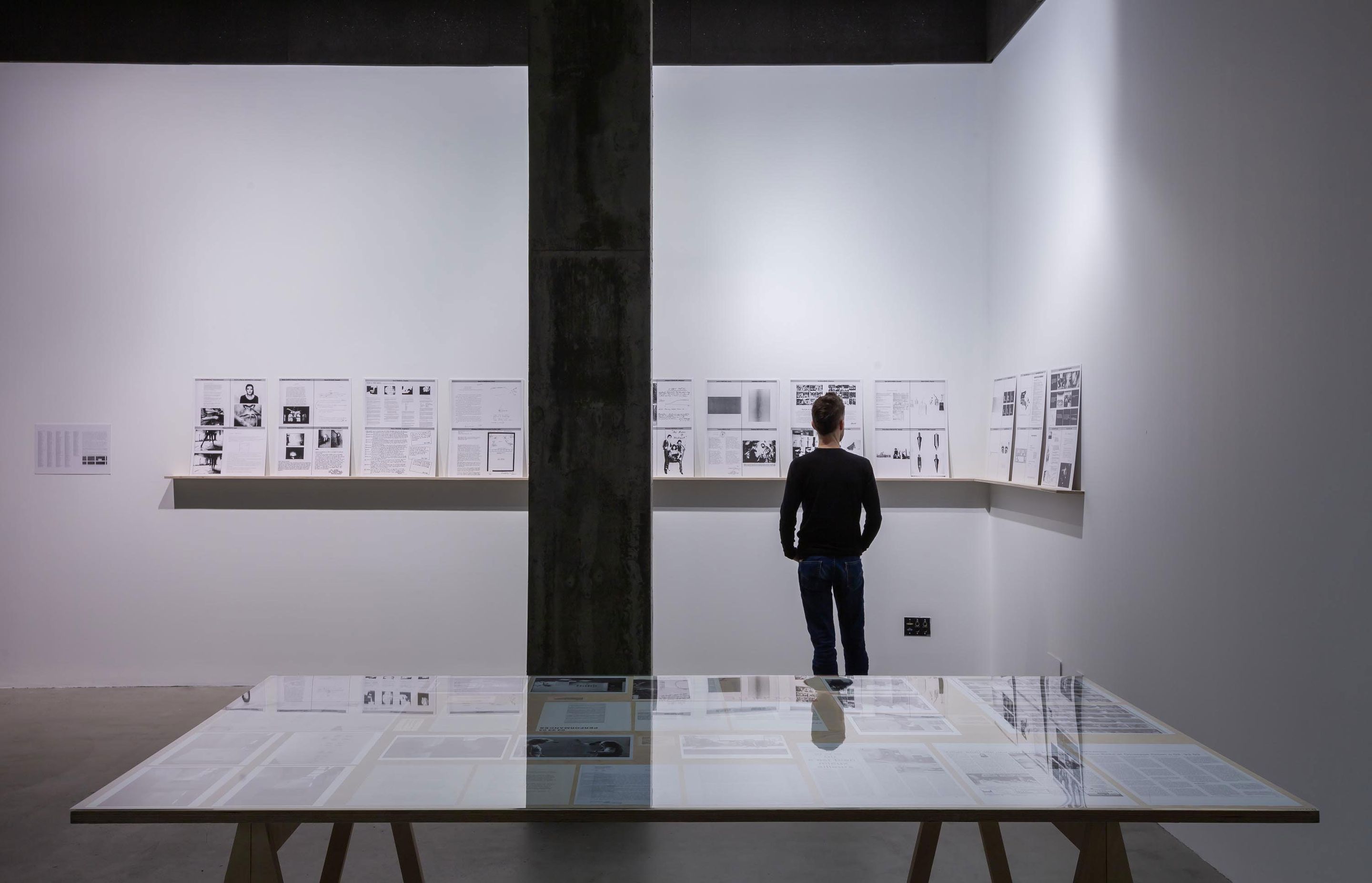 Exhibition view of “Créer à rebours vers l’exposition”. The case of 03 23 03, VOX, 2019.