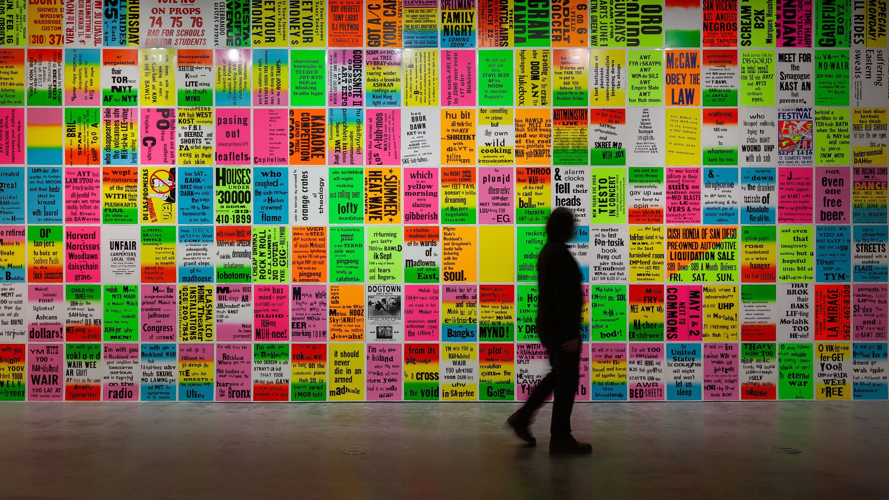 Vue de l'exposition ART + TYPO, 2024.