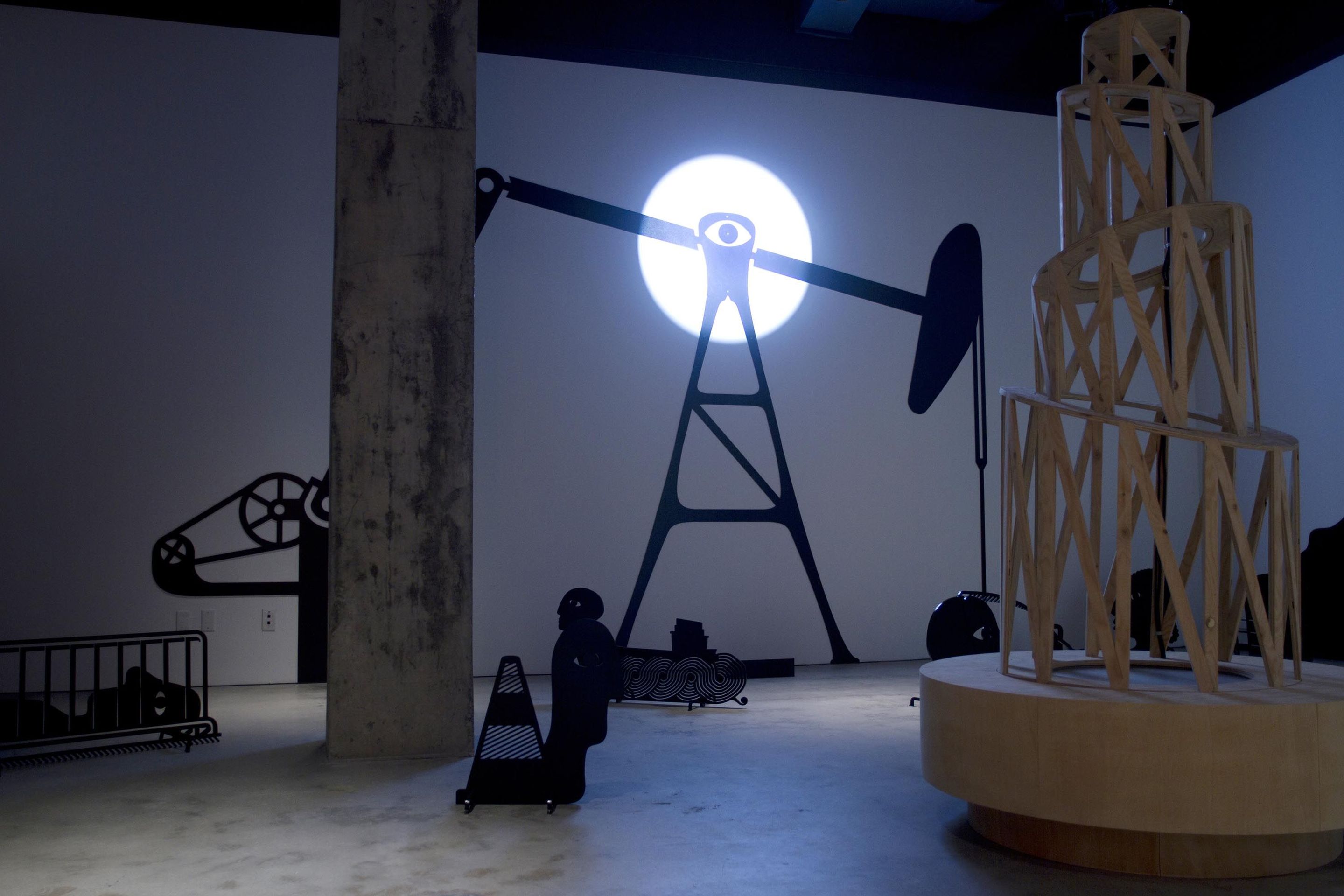 Vue de l'exposition de Clément de Gaulejac, _Les naufrageurs_, 2015.