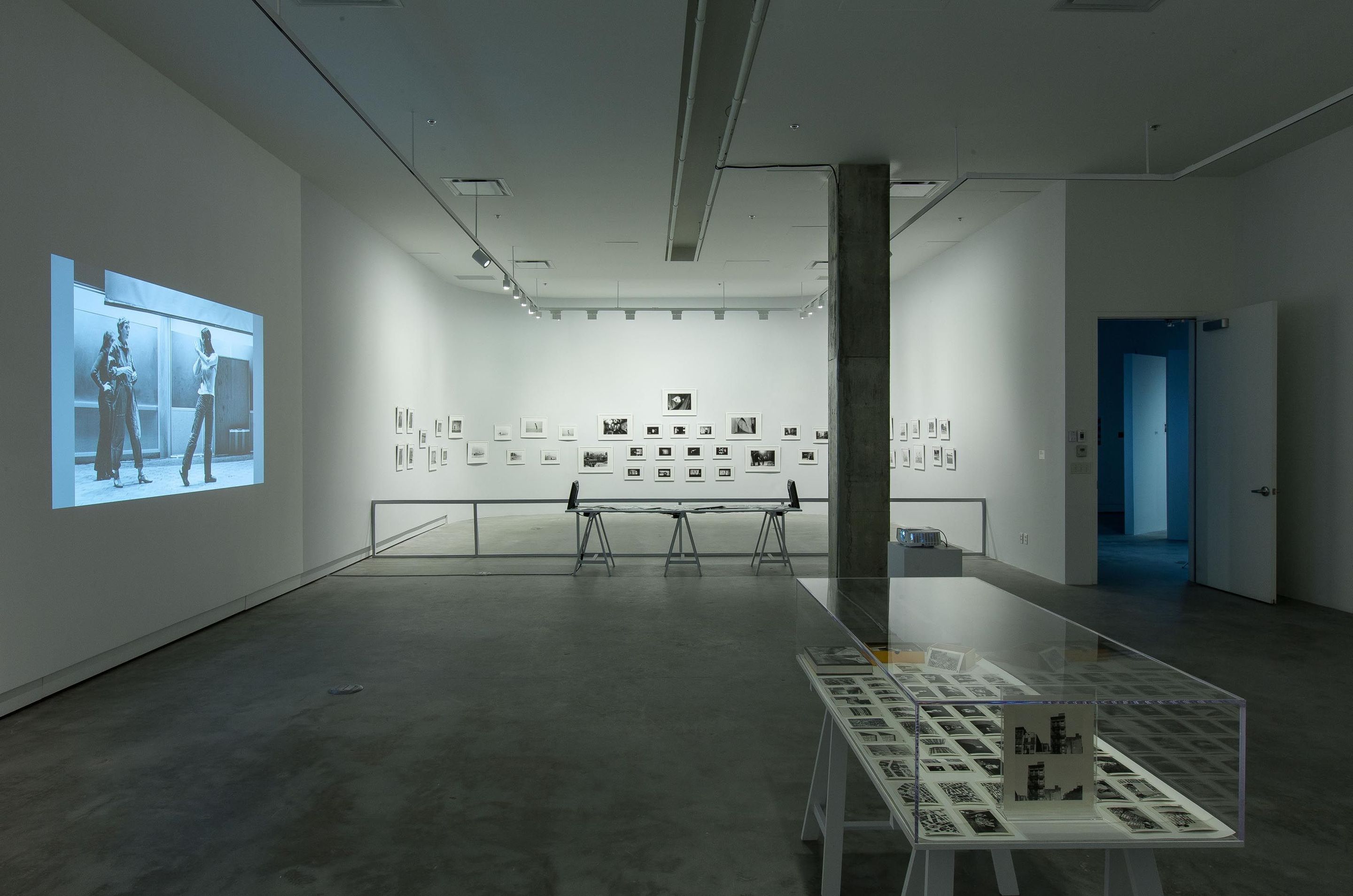 View of the exhibition _Babette Mangolte_, VOX, from January 25 to April 20, 2013. Photo: Michel Brunelle.