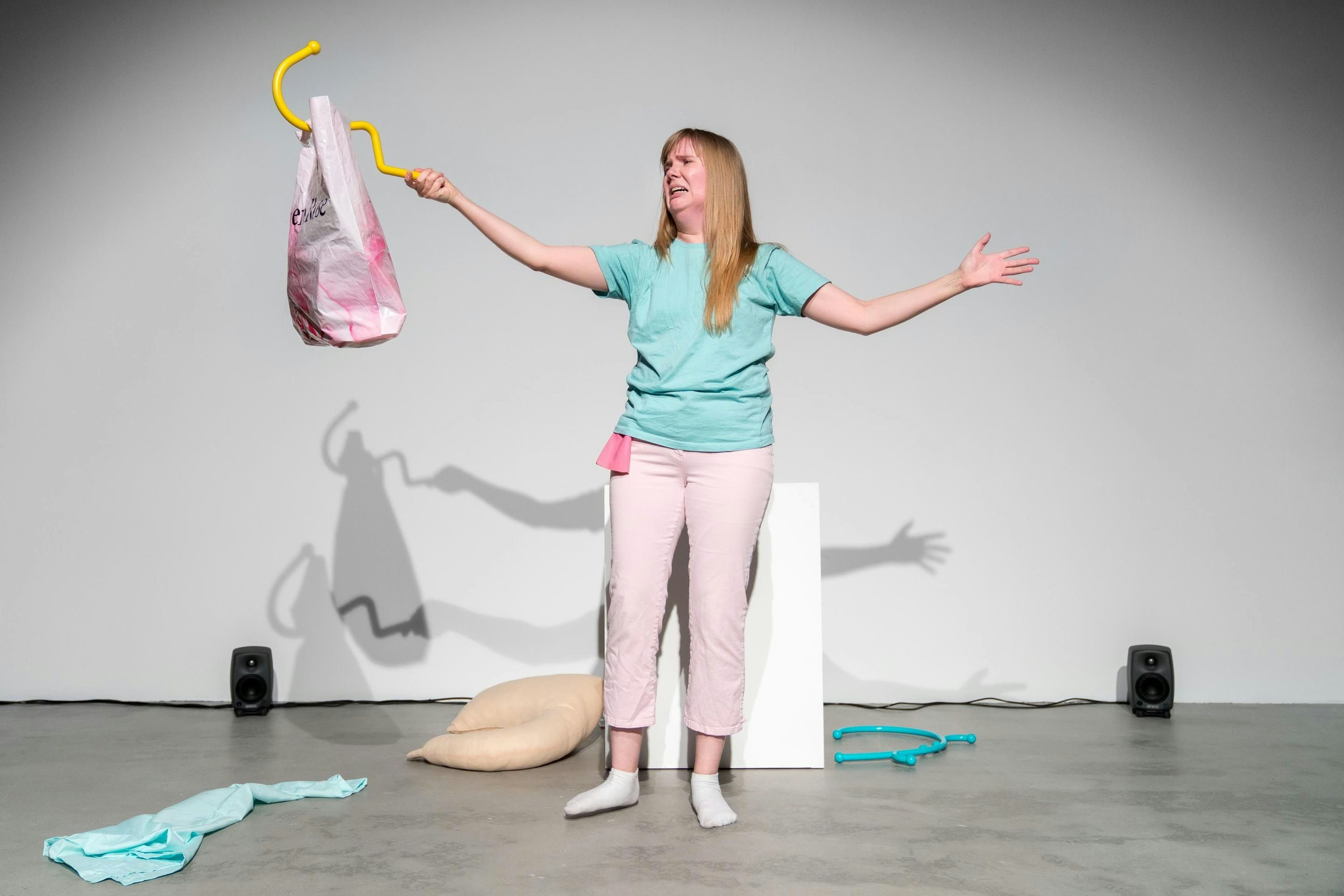 Performance of Bridget Moser at MOMENTA. The Life of Things, 2019.